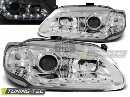 Передние фары Renault Megane/Scenic (1996-1999) Daylight хром