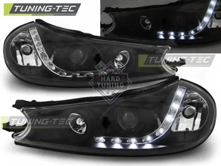 Передние фары FORD MONDEO 2 (1996-2000) DAYLIGHT черные