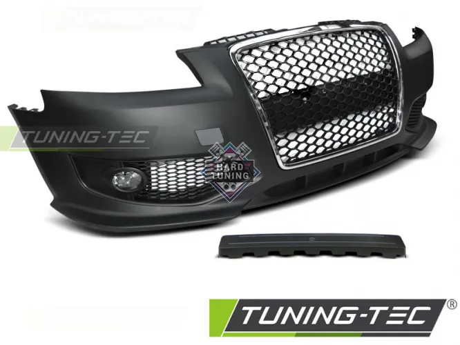 Передний бампер SPORT CHROME BLACK AUDI A3 8P (2005-2008)