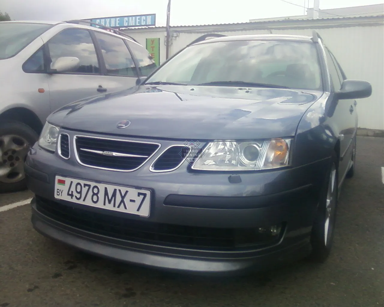 Накладка на передний бампер Aero Saab 9-3