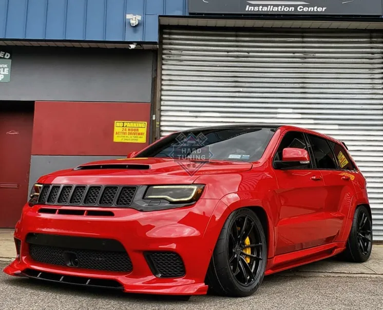 Сплиттер переднего бампера TRACKHAWK Jeep Grand Cherokee WK2 (2017-2020)