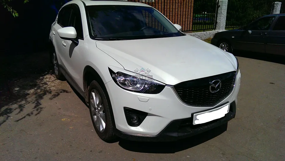 Накладки на фары широкие Mazda CX-5 2011-2015