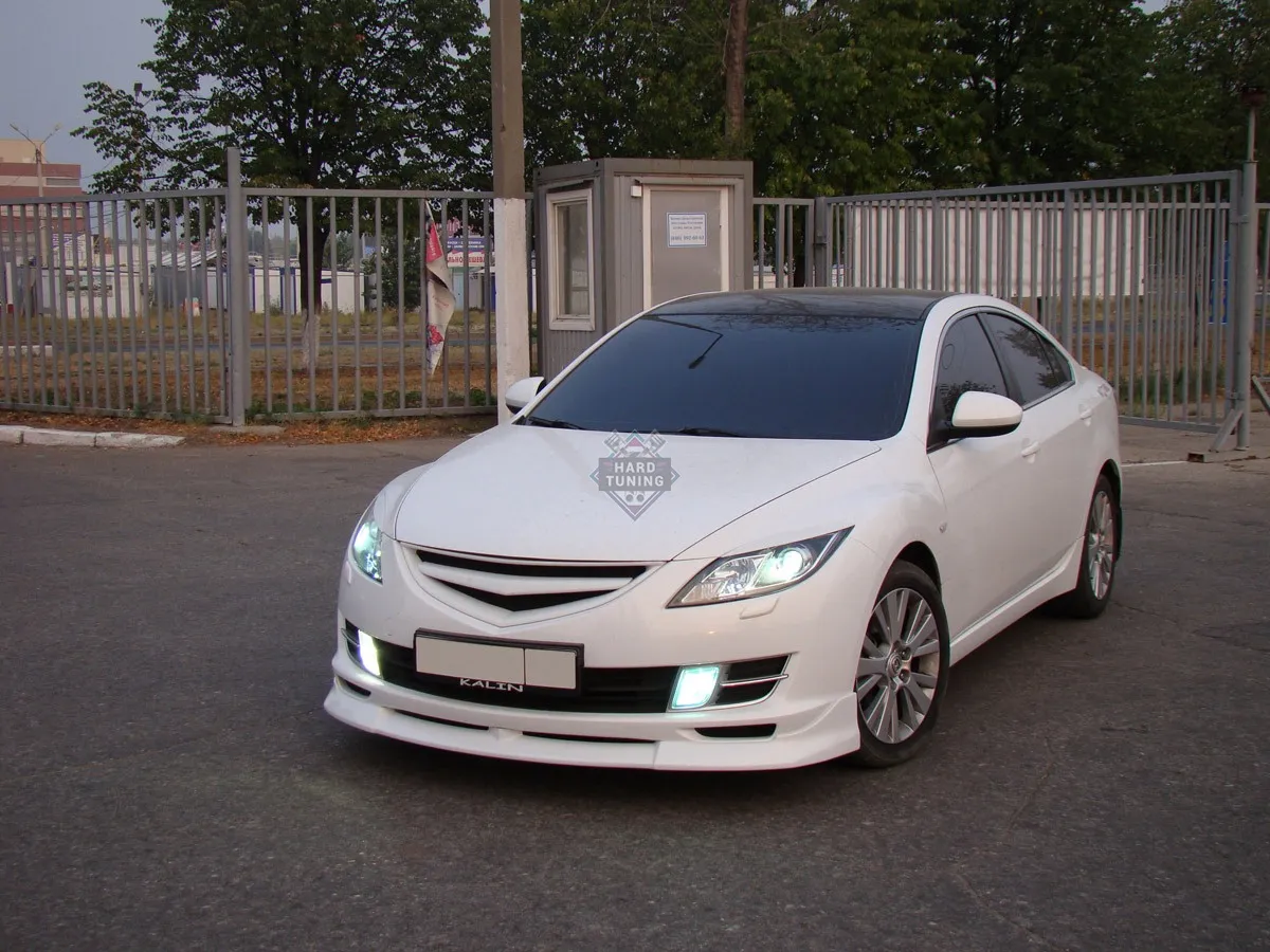 Решетка радиатора SPORT (с планкой) Mazda 6 GH 2008-2012 АБС пластик