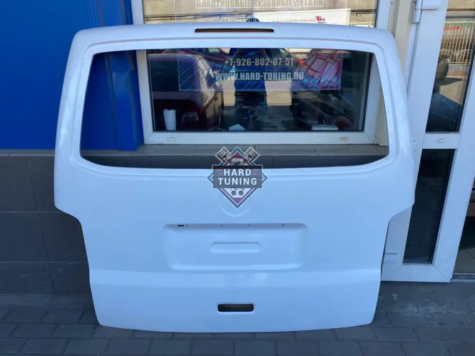 Задняя дверь хлопушка стеклопластик Volkswagen T5 под стекло