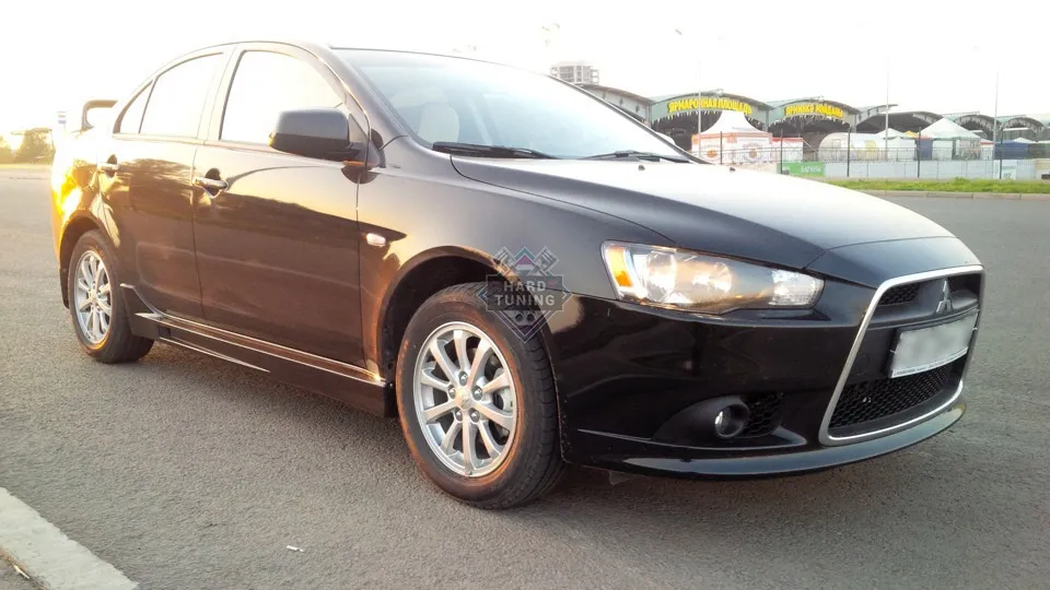 Накладки на пороги FQ-400 Mitsubishi Lancer 10 (2007-2016) стеклопластик