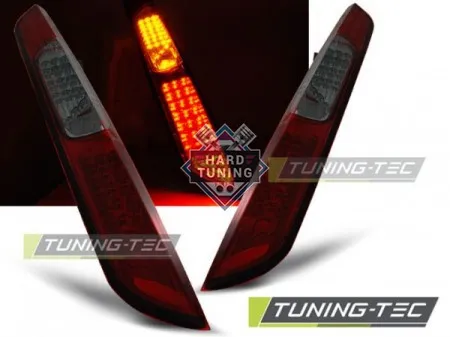Задние фонари Ford Focus MK2 (2008-2010) Hatchback LED красно-тонированные