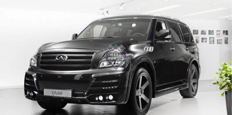Передний бампер Armor Infiniti QX56/QX80