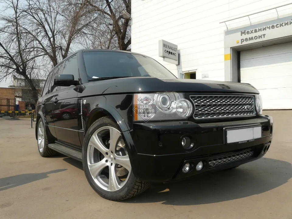 Накладка на передний бампер VERGE STYLE Range Rover Vogue L322 2005-2010
