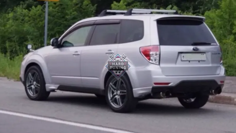 Клыки на пороги и на задний бампер Subaru Forester 3 SH
