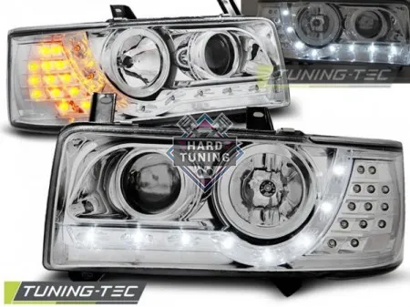 Передние фары Volkswagen T4 (1990-2003) Daylight хром
