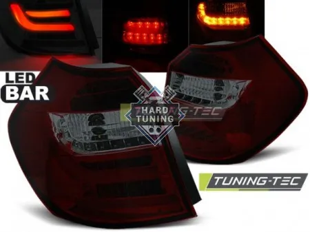 Задние фары BMW E87/E81 (2007-2011) LCI LED BAR TAIL LIGHTS fits красно-тонированные