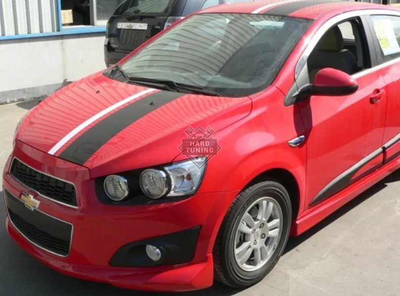Накладки на пороги HD Chevrolet Aveo 2 (2011-2020)