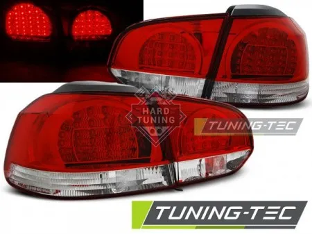 Задние фары VW GOLF 6 (2008-2012) LED TAIL LIGHTS fits красно-белые