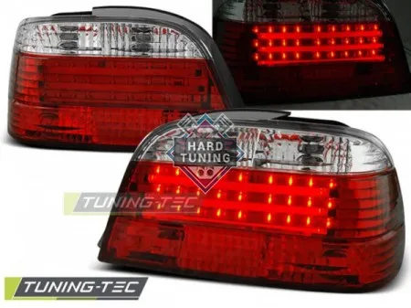 Задние фары BMW E38 (1994-2001) LED BAR TAIL LIGHTS fits красно-белые