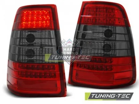 Задние фонари Mercedes W124 E-Class Kombi (1985-1995) LED красно-тонированные
