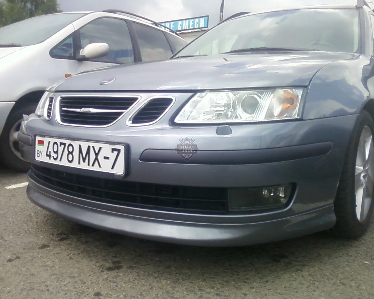 Накладка на передний бампер Aero Saab 9-3