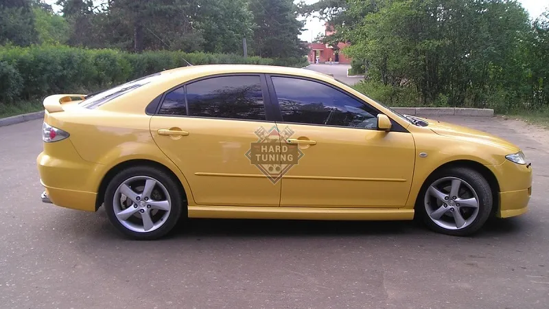 Накладки на пороги AERO Mazda 6 GG