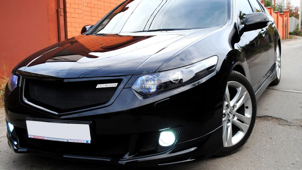 Накладки на фары короткие Honda Accord 8 (2008-2013)