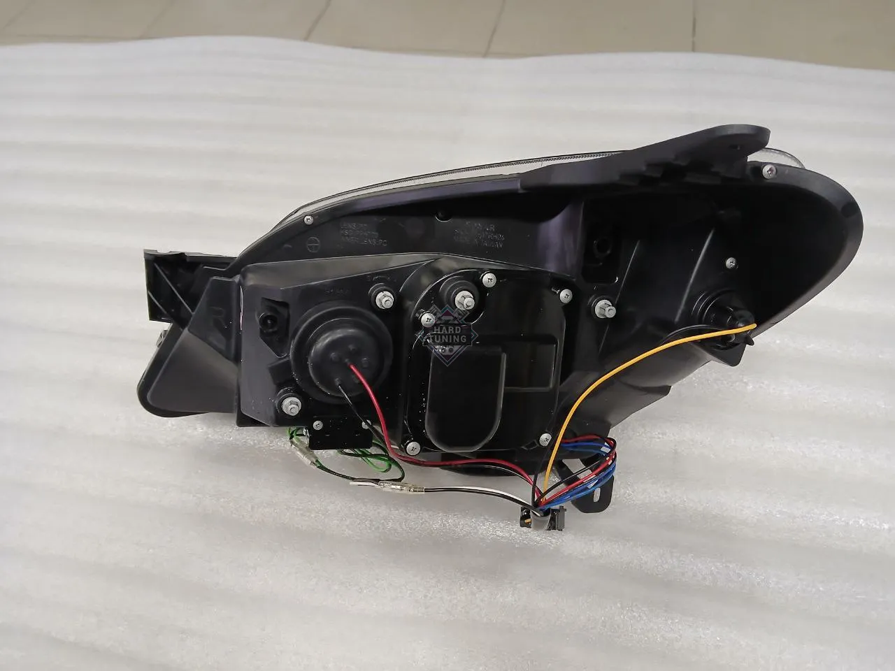 Передние фары Opel Astra H (2004-2009) 3.5D Daylight черные