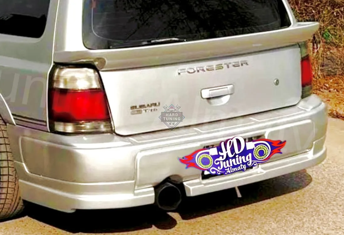Накладка на задний бампер Subaru Forester SF Дорестайлинг