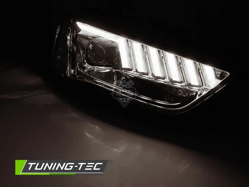 Передние фары AUDI A4 B8 12-15 XENON HEADLIGHTS LED CHROME SEQ