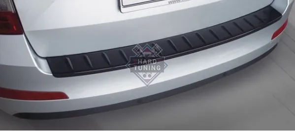 Защитная накладка заднего бампера Skoda Octavia III A7 (2013 - н.в.) (текстурный пластик)