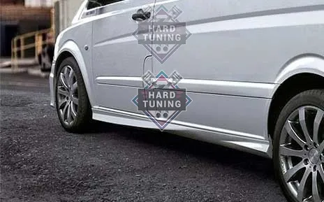 Накладки на пороги HT Mercedes Vito/Viano (W639) (241см / 264см)