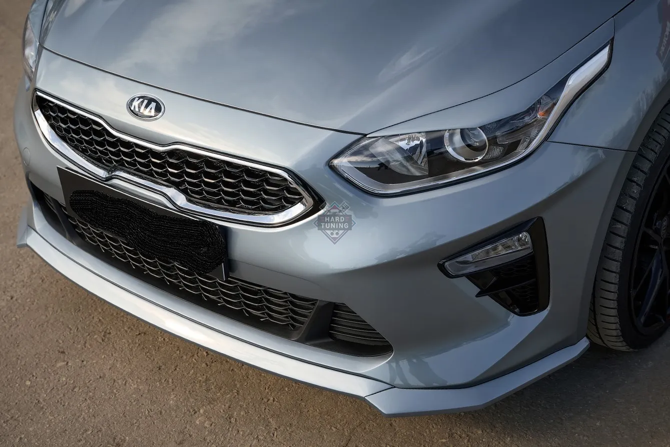 Сплиттер переднего бампера без зубатки BS KIA CEED 3 (CD) HB,SW 2018-2021
