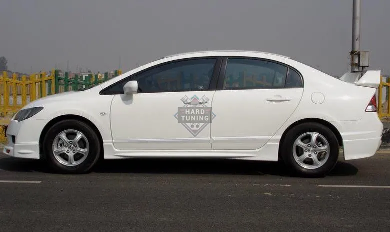 Накладки на пороги MUGEN Honda Civic 8 4D стеклопластик
