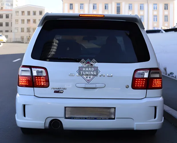 Бампер STI2m под длинный номер Subaru Forester SF