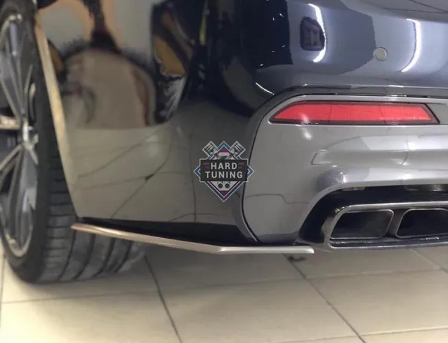 Накладки под задний бампер (Мини-лезвия) BMW 5-series (G30)