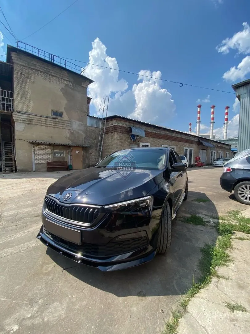 Сплиттер переднего бампера SKODA RAPID 2 (2020+)