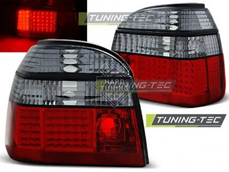Задние фонари VW GOLF 3 (1991-1997) LED TAIL LIGHTS fits красно-тонированные