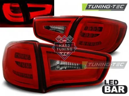 Задние фонари Kia Sportage 3 (2010- 2014) LED BAR красно-белые