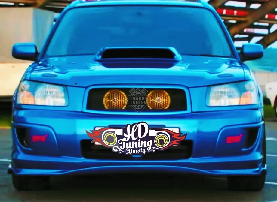 Сплиттер на передний бампер STI Subaru Forester SG Дорестайлинг