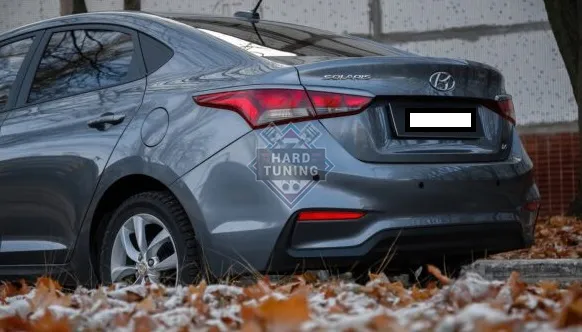 Накладки на задние фонари Hyundai Solaris 2 (2017-2020)