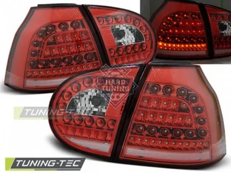 Задние фары VW GOLF 5 (2003-2009) LED TAIL LIGHTS fits красно-белые