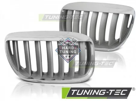 Решетки радиатора BMW X5 E53 LCI (2004-2006) GRILLE BROWS TITAN LOOK fits хром