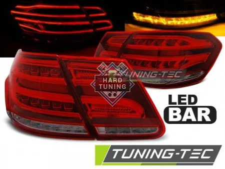 Задние фонари Mercedes W212 E-Class (2009-2013) with BULB P21 LED красно-тонированные