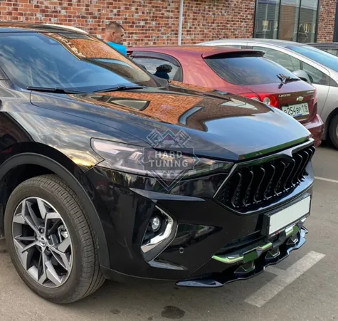 Сплиттер переднего бампера Sport V2 Haval F7 / F7x (2018-Н.В.)