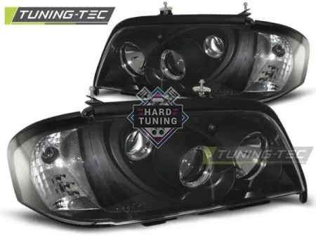 Передние фары Mercedes W202 C-Class (1993-2000) черные