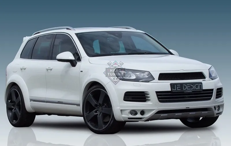 Юбка на передний бампер JE Design Volkswagen Touareg 2