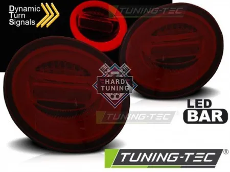Задние фонари Volkswagen Beetle 1 (1998-2005) LED BAR SEQ красно-тонированные