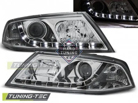 Передние фары Skoda Octavia A5 (2004-2008) Xenon Daylight хром