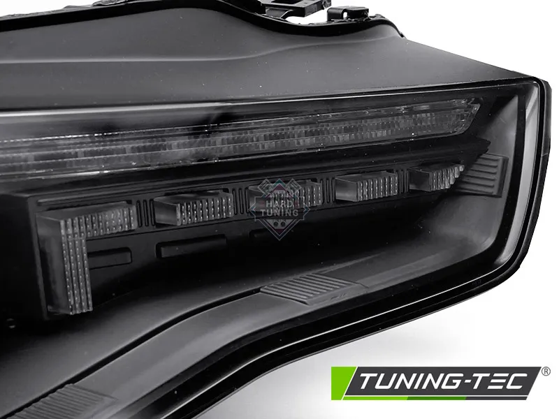 Передние фары AUDI A5 (2011-2016) XENON HEADLIGHTS LED SEQ Черные