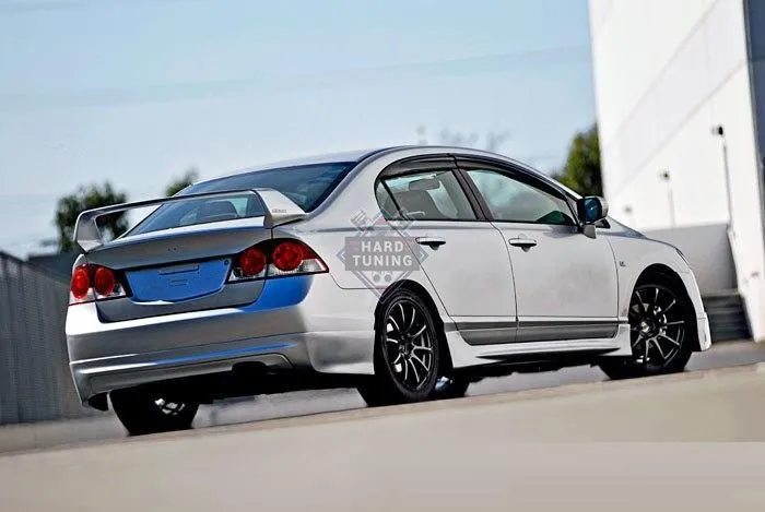 Накладки на пороги MUGEN Honda Civic 8 4D стеклопластик