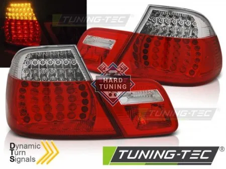 Задние фары BMW E46 (1999-2003) COUPE LED TAIL LIGHTS SEQ fits красно-белые