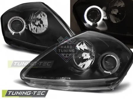 Передние фары Mitsubishi Eclipse 3 (2000-2005) черные