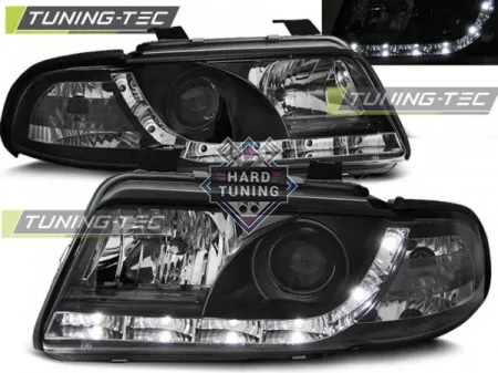Передние фары AUDI A4 B5 1999-2000 HEADLIGHTS DAYLIGHT fits черные