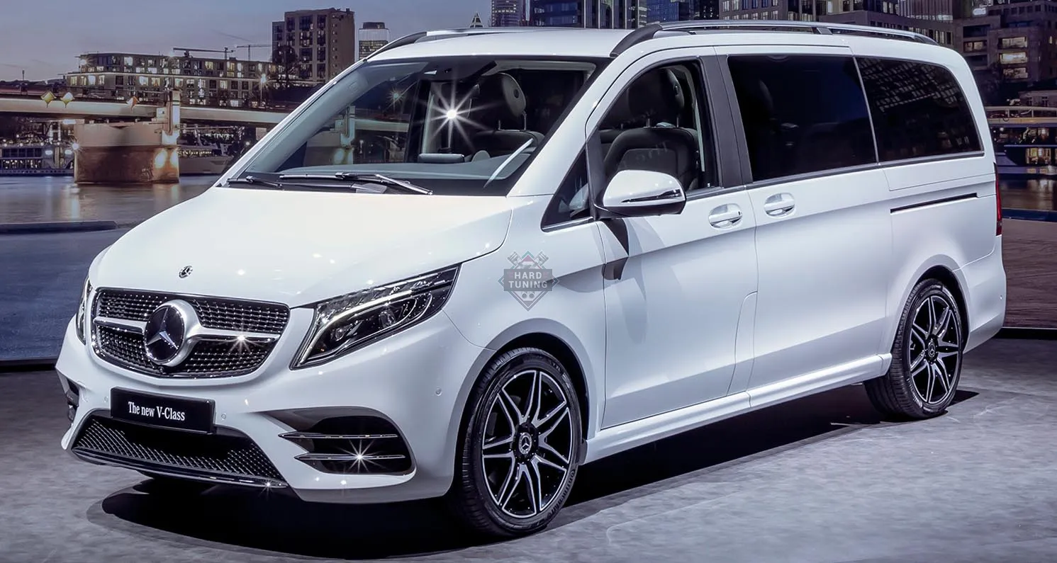 Накладки на пороги AMG Mercedes Vito W447 (под 1 и под 2 сдвижки)